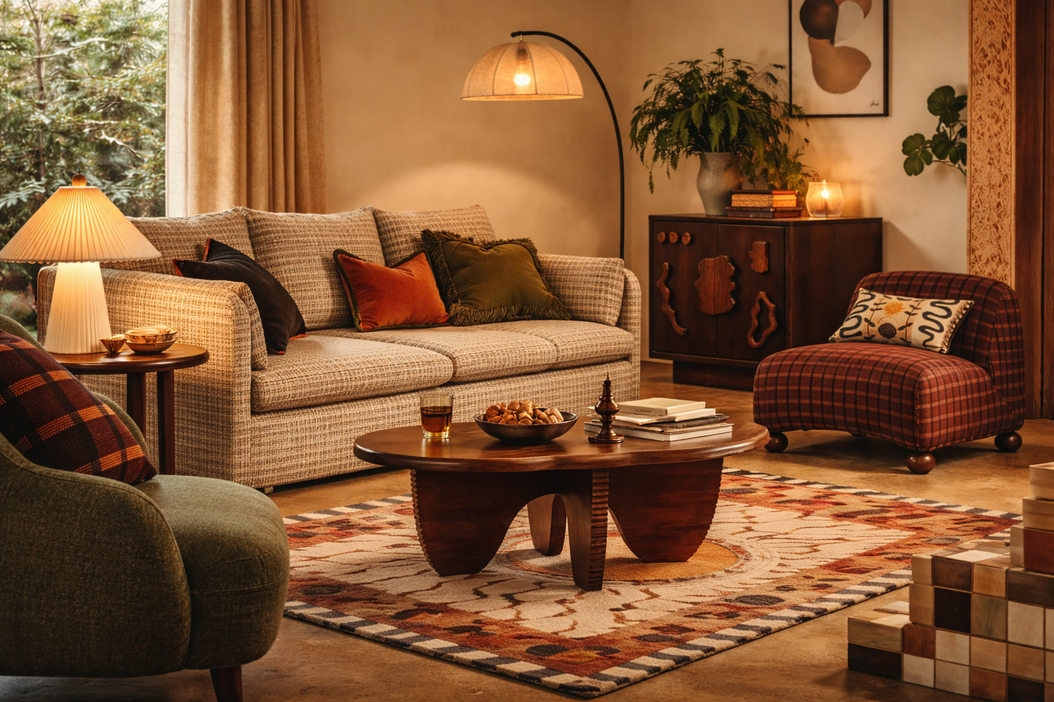 Accueil Intérieur chaleureux et décoré avec goût — Kazadea