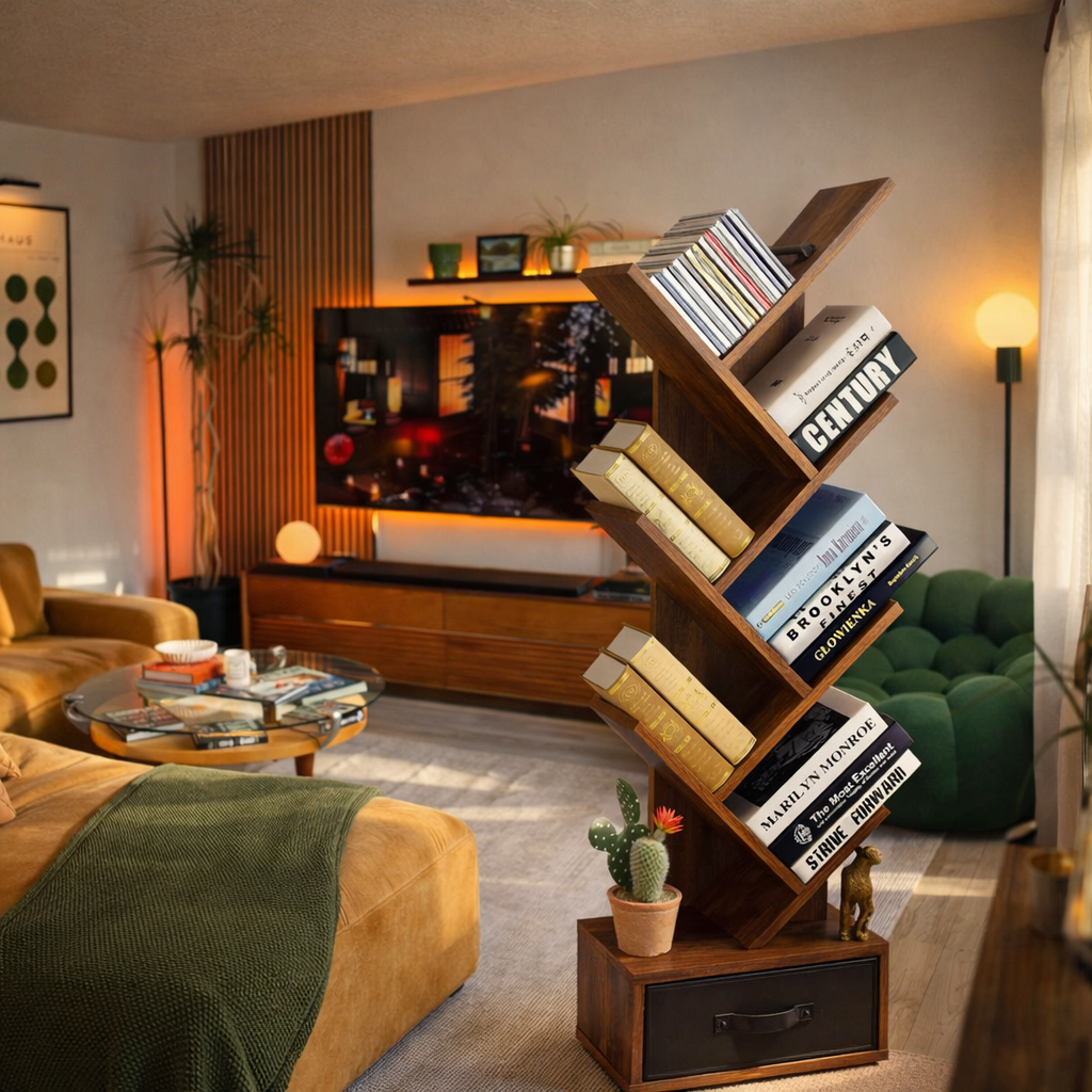 bibliothèque Étagère arbre à 9 niveaux