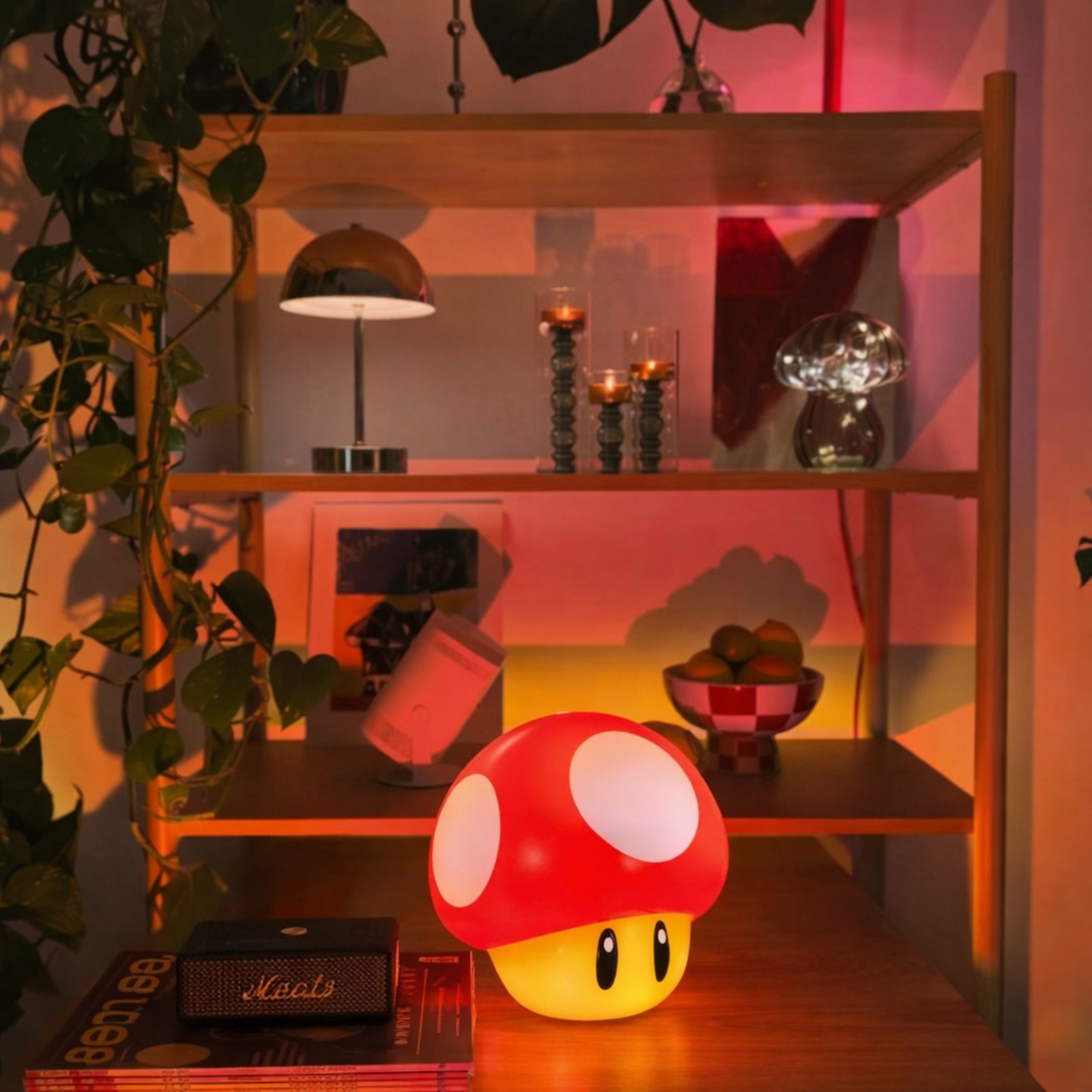 Lampe champignon Super Mario Nintendo — veilleuse déco gaming chambre