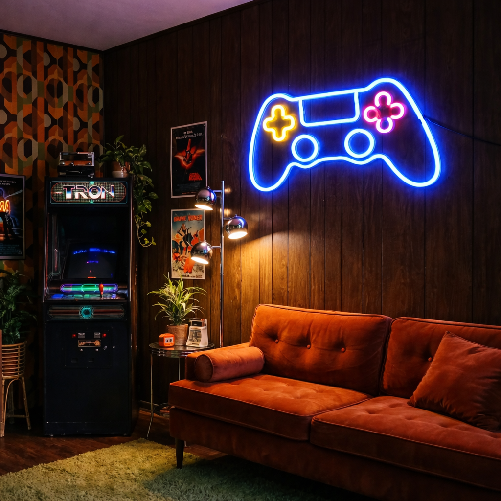 LED gaming setup chambre — décoration gaming tendance
